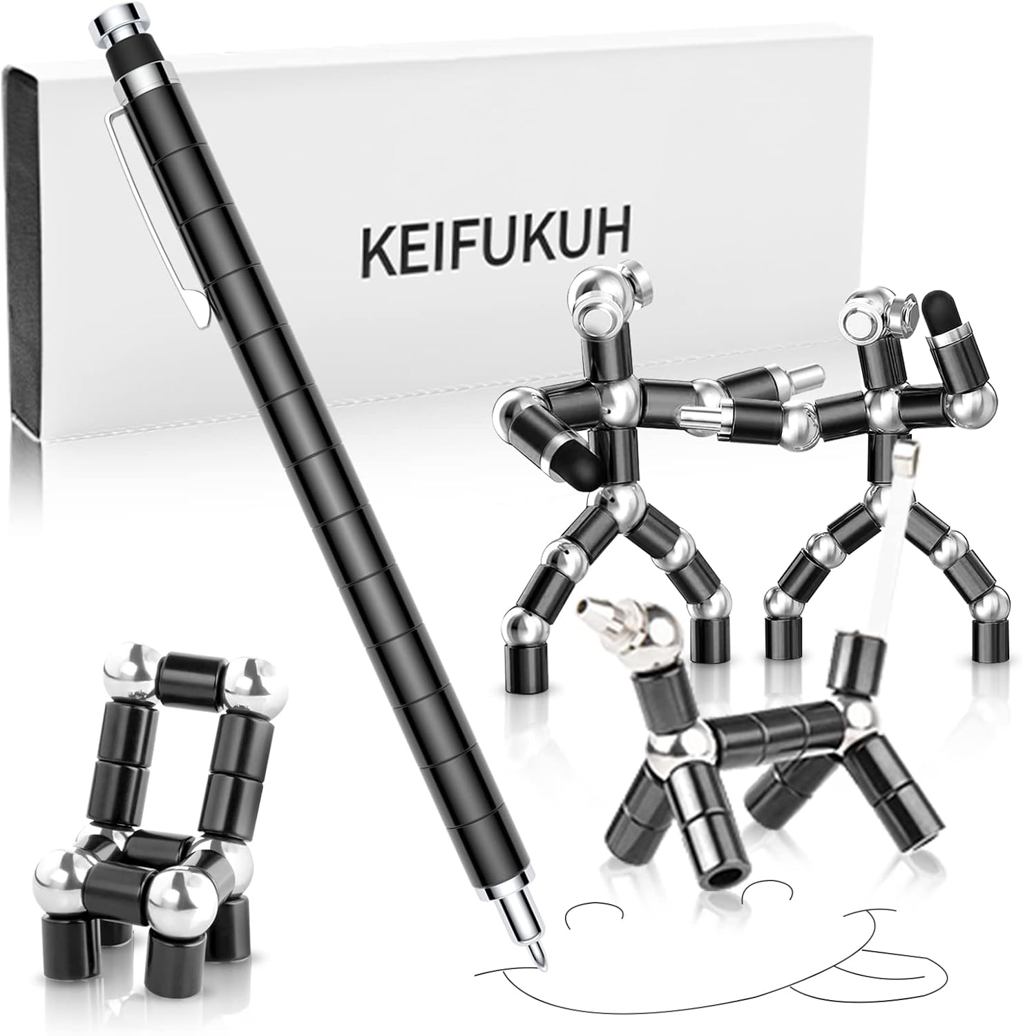 Fun Fidget Gel Pens Gifts - Fathers Day Dad Gifts, Cool Graduation Gift for Him Teen Boys, Unique Birthday Christmas Stocking Stuffers Easter Men Gadget for Decompression Pen for Writing & Fidgeting